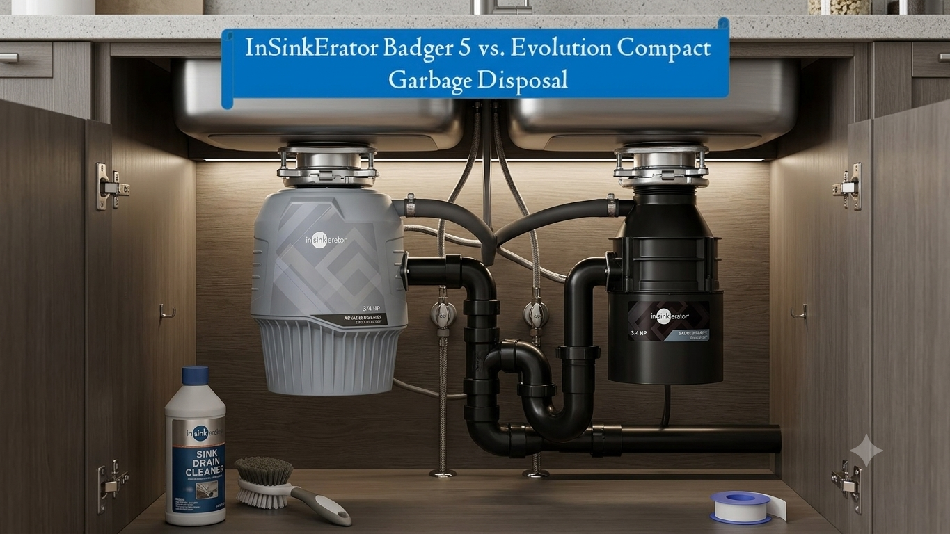 InSinkErator Badger 5 vs. Evolution Compact