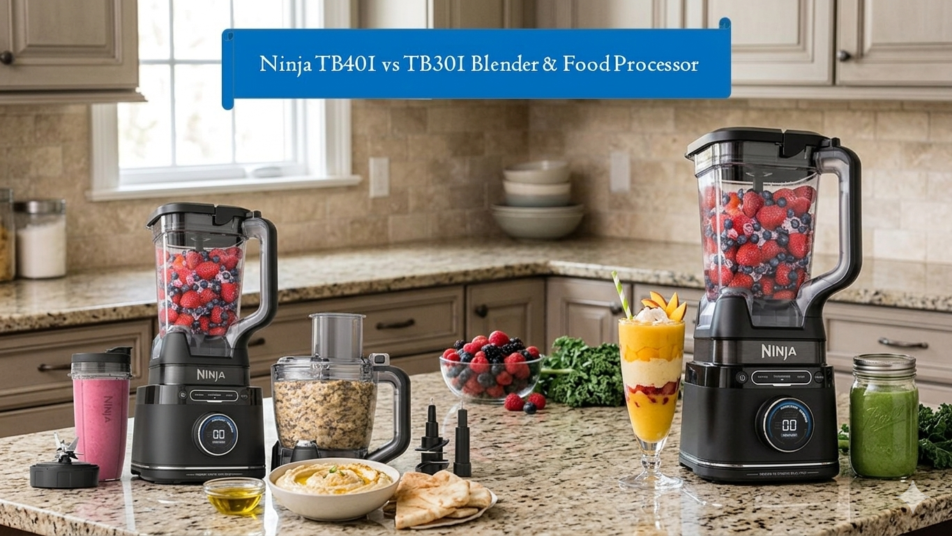 Ninja TB401 vs TB301 Blender & Food Processor