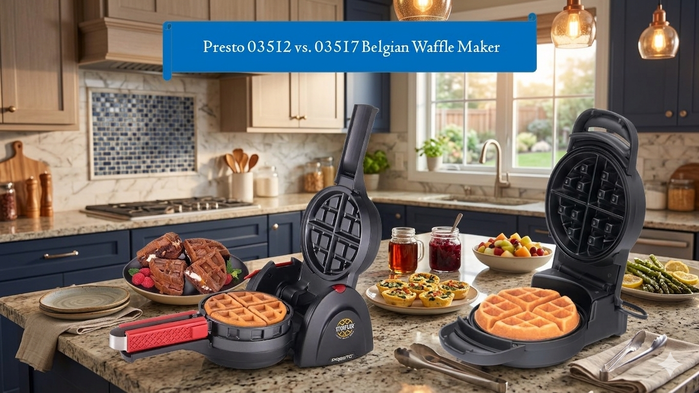 Presto 03512 vs. 03517 Belgian Waffle Maker