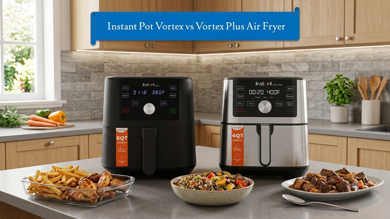 Instant Pot Vortex vs Vortex Plus